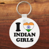 私はインディアン女の子が大好き キーホルダー (正面)