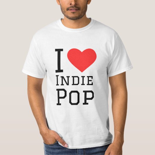 私はインディ ポップ・アートの Tシャツ (正面)