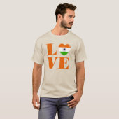 私はインドが大好きだ Tシャツ (正面フル)