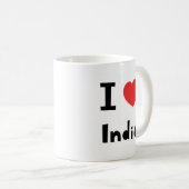 私はインドを愛します コーヒーマグカップ (正面右)