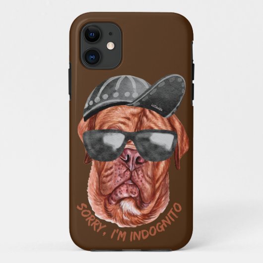 私はインドニト(マスティフ)フランスのおもしろい犬 Case-Mate iPhoneケース (裏面)