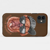 私はインドニト(マスティフ)フランスのおもしろい犬 Case-Mate iPhoneケース (裏面(横))