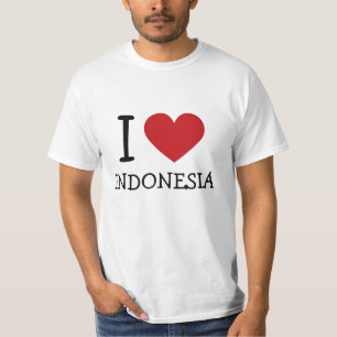 私はインドネシアを愛します Tシャツ