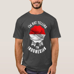 私はインドネシア人だと叫んではいない Tシャツ