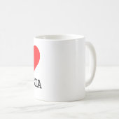 私はインドネシア-コーヒー・マグ--を愛します コーヒーマグカップ (正面右)