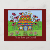 私はイースターのために家です! シーズンポストカード (正面)