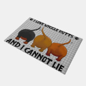 私はウィグルお尻が大好きで嘘をつけない ドアマット (アングル)