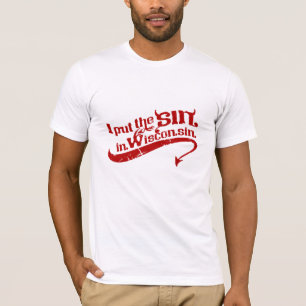 私はウィスコンシンに罪を置きました Tシャツ