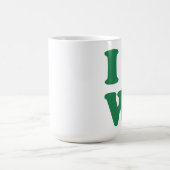 私はウィスコンシンのマグを愛します コーヒーマグカップ (中央)
