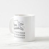 私はウィナーの写真をインターネットコーヒーに入れる コーヒーマグカップ (正面左)