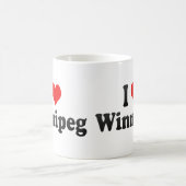 私はウィニペグ、カナダを愛します コーヒーマグカップ (中央)
