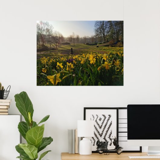 私はウィリアム・ワーズワースの雲のように寂しくさまよった ポスター (ホームオフィス)