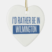 私はウィルミントンNCにむしろいます セラミックオーナメント (右)