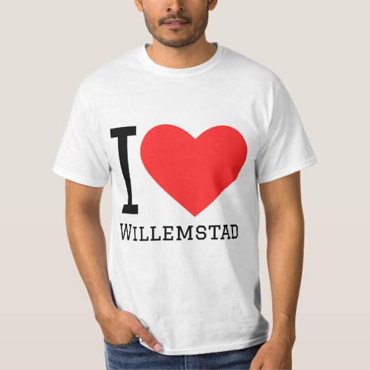 私はウィレムスタットが好き Tシャツ (正面)