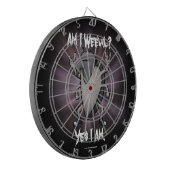 私はウィービル ヘヴィメタル カートゥーン ダーツボード (正面左)