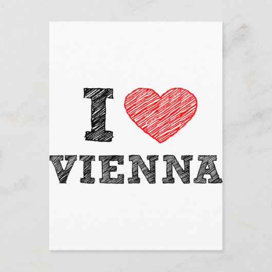 私はウィーンを愛します ポストカード (正面)