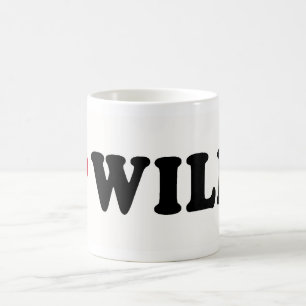 私はウイリーを愛します コーヒーマグカップ