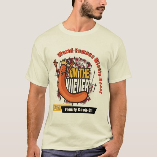 私はウインナーのワイシャツです Tシャツ (正面)