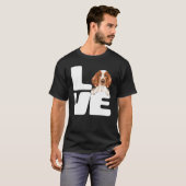 私はウェルシュ・スプリンガー・スパニエル犬が大好き Tシャツ (正面フル)