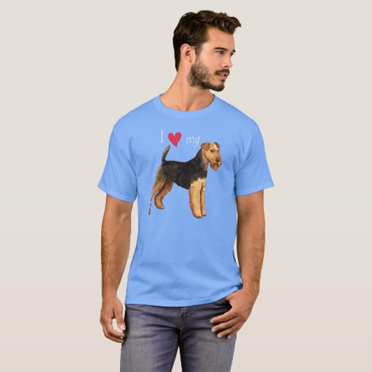 私はウェールズのテリアTシャツが大好き Tシャツ (正面フル)