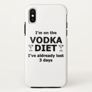 私はウォッカ・ダイエット中 iPhone X ケース