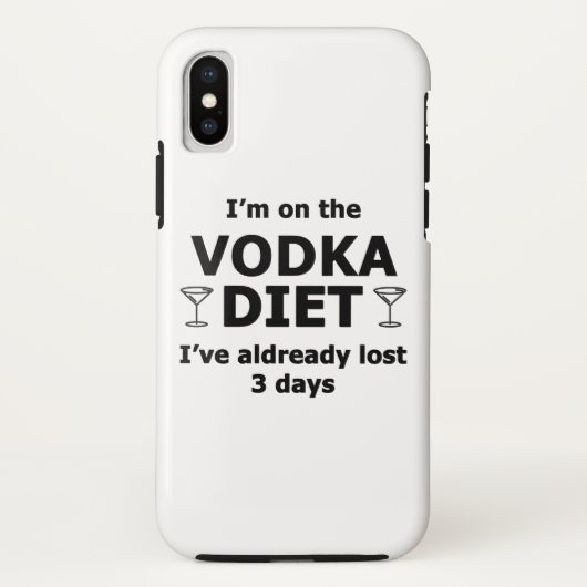 私はウォッカ・ダイエット中 Case-Mate iPhoneケース (裏面)