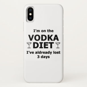 私はウォッカ・ダイエット中 iPhone X ケース