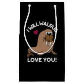 私はウォレス愛してあおもしろいなたの動物プンダーク スモールペーパーバッグ (正面)