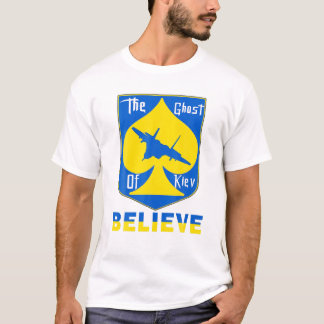 私はウクライナと共に立ち、キエフ幽霊 Tシャツ
