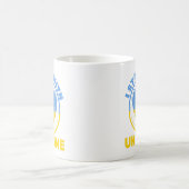 私はウクライナと共に立つ – サポート コーヒーマグカップ (中央)
