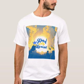 私はウクライナと立つ – あなたのサポートを示す。 Tシャツ