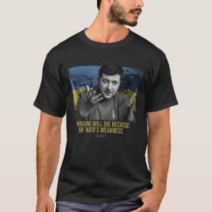 私はウクライナのおもしろい農家鋼と共に立つ Tシャツ