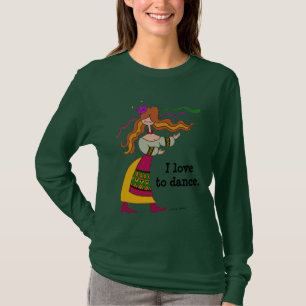 私はウクライナの民芸を踊ることを愛します Tシャツ