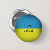 私はウクライナを愛します 缶バッジ (正面&裏面)