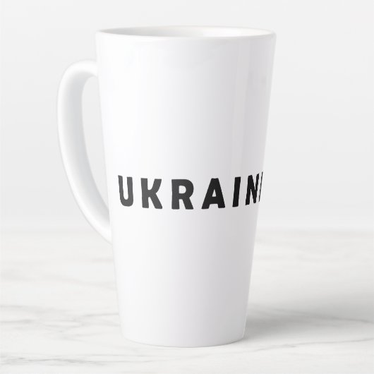 私はウクライナ人 カフェラテマグ (左アングル)