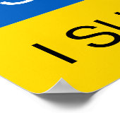 私はウクライナIシーズー(犬)Tzu Notハートフラグをサポート ポスター (角)