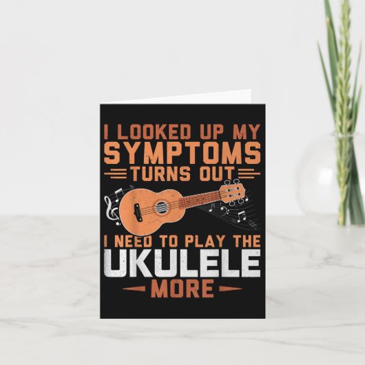 私はウクレレ遊ールもっと必要 – Uke Lover Ukulel カード (正面)