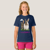 私はウサギが大好きだ Tシャツ (正面フル)