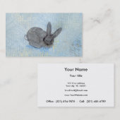 私はウサギのおもしろいのユニークな近代美術の絵画の夢を見ます 名刺 (正面/裏面)