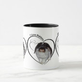 私はウサギのマグを愛します マグカップ (中央)