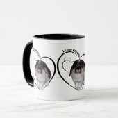 私はウサギのマグを愛します マグカップ (正面左)