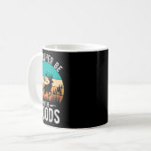 私はウッズディアー狩りの屋外にいる コーヒーマグカップ (正面左)