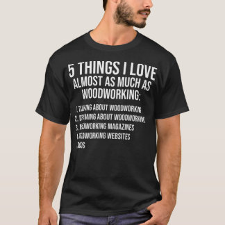 私はウッドワーキおもしろいングアコラバーデザートが大好き Tシャツ