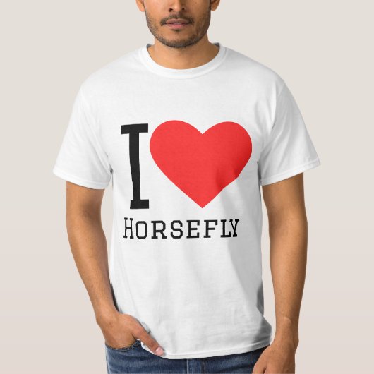 私はウマが大好きだ Tシャツ (正面)