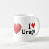 私はウルグアイを愛します コーヒーマグカップ (正面右)