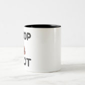 私はウンチが多い ツートーンマグカップ (中央)