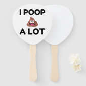 私はウンチが多い ハンドファン (正面&裏面)