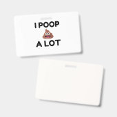 私はウンチが多い バッジ (表裏)