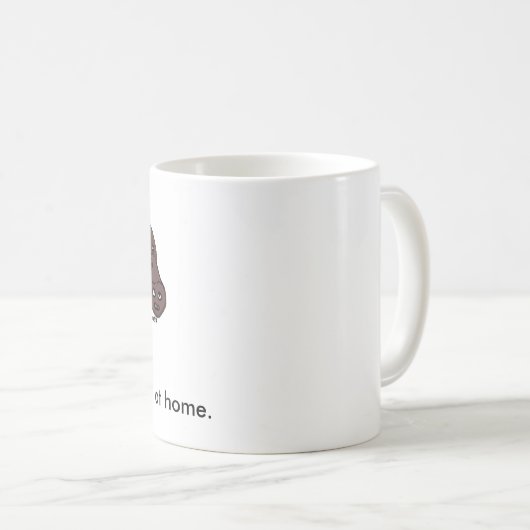 私はウンチ家庭でむしろ コーヒーマグカップ (正面右)