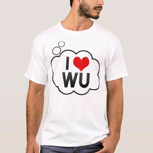 私はウーを愛します Tシャツ (正面)